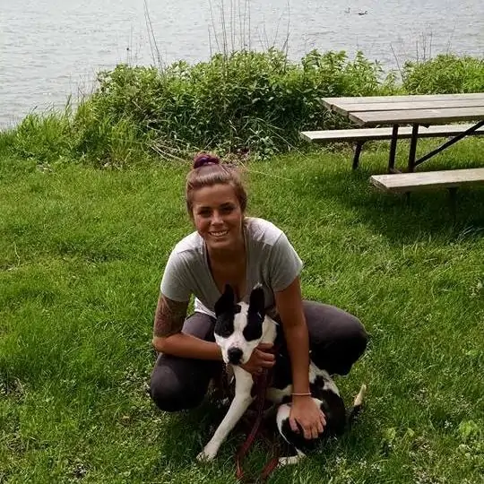 Dr. Meghan Schuh with Moo